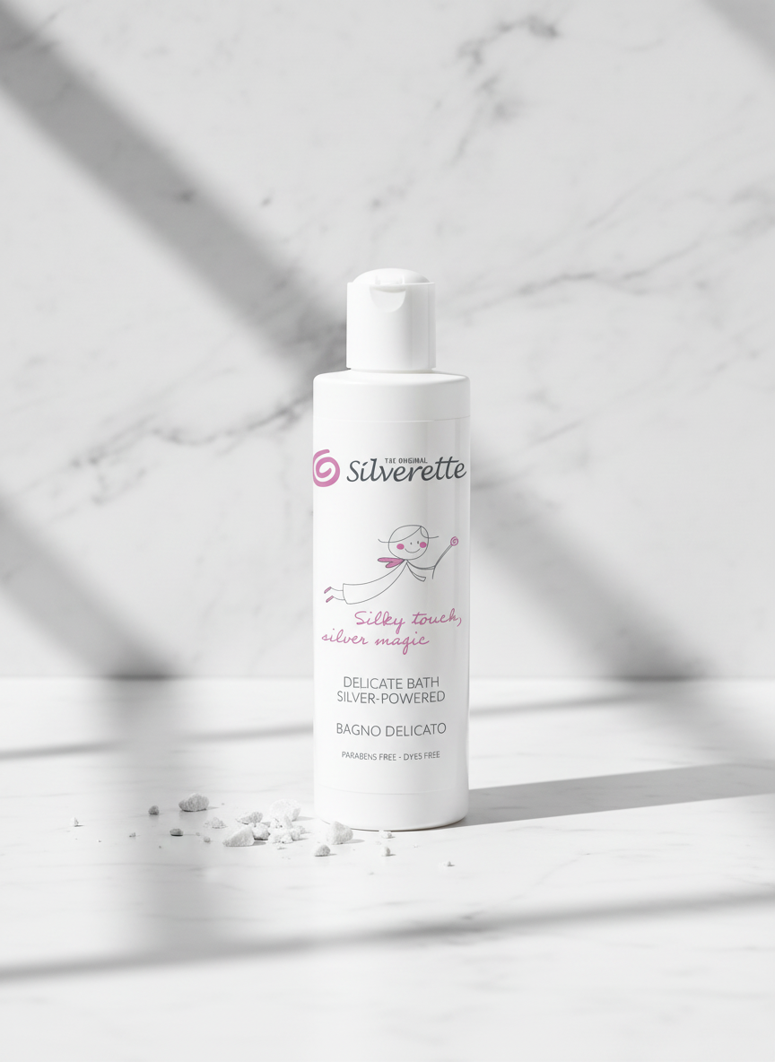 Silverette Silver-Powered Delicate Bath 200ml, an ultra-gentle cleanser