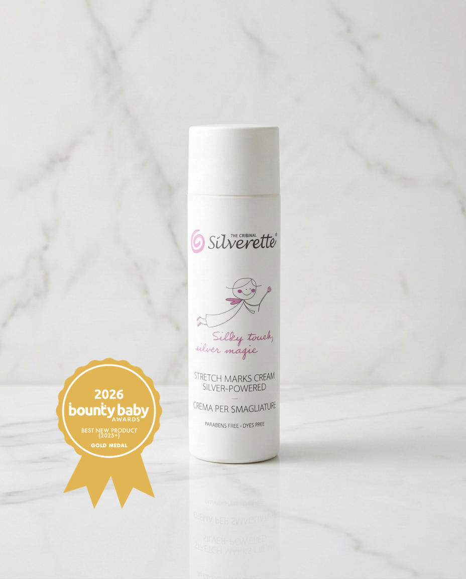 Silverette Silver-Powered Stretch Marks Cream 200ml, part of the Silverette skincare range